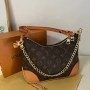 Louis Vuitton Дамска Кафява Чанта С Торбичка На Марката Код 66Btq11, снимка 1