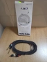 Чисто нов аудио кабел J&D с черна оплетка., снимка 2