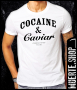 Тениска с щампа COCAINE AND CAVIAR, снимка 1 - Тениски - 36139878
