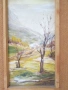 3 картини, 3 сезона, масло, фазер, подпис ,24х25см., снимка 3