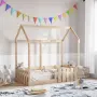 vidaXL Рамка за детско легло къща, 70x140 см, масивна борова дървесина, снимка 2