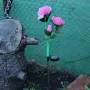 5560 Градинска соларна лампа Рози, 75 см, снимка 4