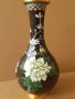 Красива 19ти век Китайска Клазоне бронзова клетъчен емайл ваза, снимка 8