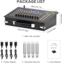 DMX512 DJ сценичен контролер, осветителна конзола, миксерна платка, конзола, безжичен предавател, снимка 5