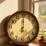 Стенен часовник с диаметър 25 см-стилен акцент за дома, снимка 4