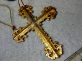 СТАР в БАРОКОВ СТИЛ ПОЗЛАТЕН ГОЛЯМ НАГРЪДЕН КРЪСТ МАЙСТОРСКА РЕТРО АРТ ИЗРАБОТКА 38144, снимка 8