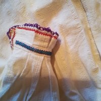 Старинна дълга женска риза ръчно везана, снимка 3 - Други - 41976413
