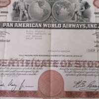 Сертификат за 39 акции | Pan American World Airways | 1971г., снимка 3 - Други ценни предмети - 34641031