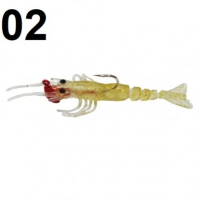 Силиконова скарида за морски джиг - Ecotackle Melagues Shrimp+Jighead, снимка 2 - Стръв и захранки - 44558052