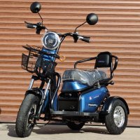 Електрическа триколка EcoWay М3 двуместна синя, снимка 7 - Мотоциклети и мототехника - 44490241