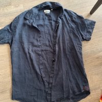 Мъжка ленена риза teodor , снимка 1 - Ризи - 42036821