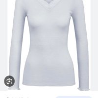 Скъпа нежна блуза меринос и коприна  Швейцария, снимка 16 - Блузи с дълъг ръкав и пуловери - 42507685