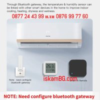 Метеорологична станция Bluetooth термометър и влагомер с дисплей - КОД 3991, снимка 5 - Други стоки за дома - 41437659