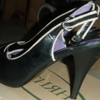Дамски обувки с висок ток от естествена кожа, снимка 7 - Дамски обувки на ток - 36112979