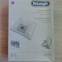 Вакуумни филтърни торбички De Longhi SAC33 + филтър, снимка 1 - Прахосмукачки - 35796218