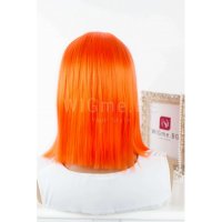 Къса права оранжева лейс фронт перука Електра, снимка 3 - Аксесоари за коса - 35901579
