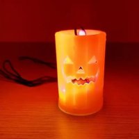 4112 Светещ гердан Тиква череп Halloween аксесоар, снимка 4 - Колиета, медальони, синджири - 42495510