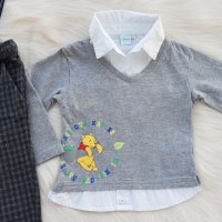 Блуза-риза с Мечо Пух 12-18 месеца, снимка 12 - Комплекти за бебе - 34028175