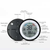 CJ-3305F Мини термометър и влагомер за стая, индекс на комфорт, снимка 3 - Други стоки за дома - 41596426