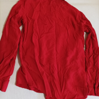 Дамска червена риза С-М размер , снимка 1 - Ризи - 44779116