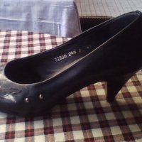 Дамски обувки ,естествена кожа  ,цвят бял и черен ,нови , снимка 12 - Дамски елегантни обувки - 41842631