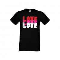 Мъжка тениска Свети Валентин LOVE LOVE LOVE 1, снимка 4 - Тениски - 35713882