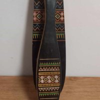 Стар руски комплект дървена четка за дрехи с поставка за закачане, снимка 1 - Антикварни и старинни предмети - 42712027
