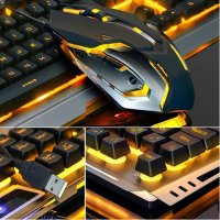 Комплект геймърска клавиатура с мишка, Gaming STELS V100, С кабел, USB, снимка 2 - Клавиатури и мишки - 40205582