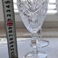 Кристални чаши за вода уиски вино ракия , снимка 10 - Антикварни и старинни предмети - 40462725