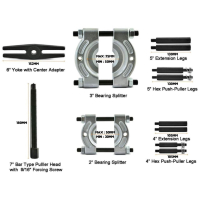 Механичен сепаратор за лагери, Скоба за лагери, 14 части, за издърпване на лагери, избиване, снимка 5 - Аксесоари и консумативи - 44657913