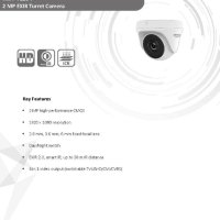 HikVision HWT-T120-P 2MPx HD-TVI HD-AHD HD-CVI CVBS 4в1 Водоустойчива Камера FULL HD 1080p Универсал, снимка 2 - HD камери - 41506073