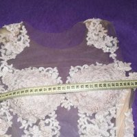 Булчинска, Сватбена, Бална рокля с 3D дантела, снимка 3 - Рокли - 38618150