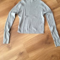 Сив пуловер, снимка 2 - Блузи с дълъг ръкав и пуловери - 42013105