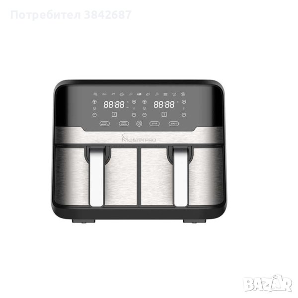 Фритюрник с горещ въздух 2400W 9л.Masterpro Rocket Duo 900, снимка 1