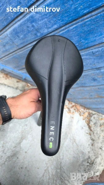 CUBE Natural Fit Saddle Venec Lite green/glossy/green седалка с колче , снимка 1