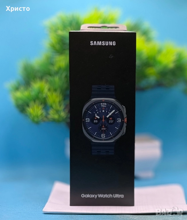 НОВ!!! Смарт часовник Samsung Galaxy Watch Ultra (2025), 47mm, LTE, Titanium Blue, снимка 1