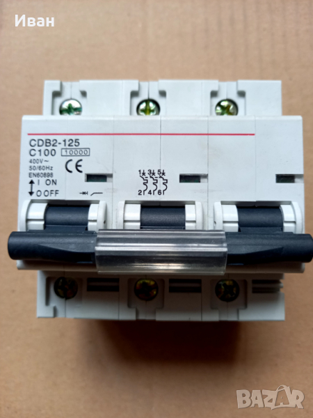 Автоматичен предпазител 100 ампера, снимка 1