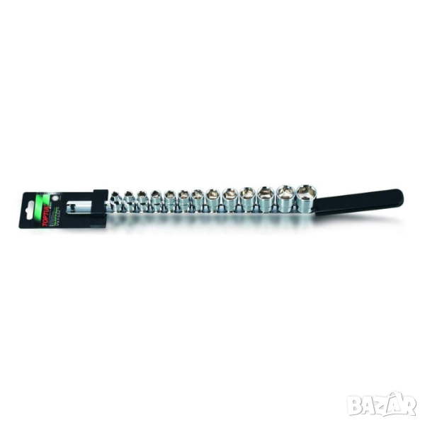 TOPTUL къси вложки 1/4 13 части, снимка 1