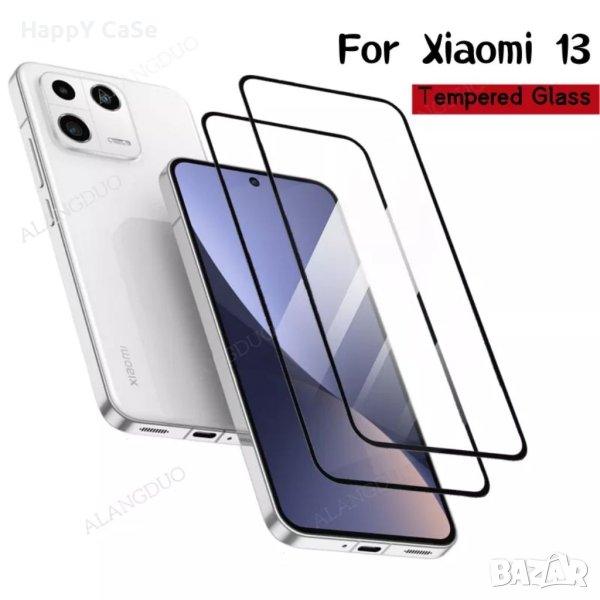 Xiaomi 13 5G / 5D ЦЯЛО ЛЕПИЛО Стъклен протектор за екран, снимка 1