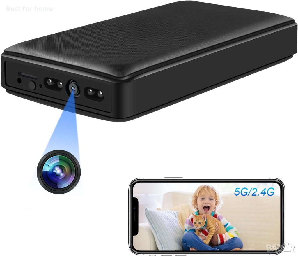 CYI Power Bank 10000mAh Скрита шпионска камера, снимка 1