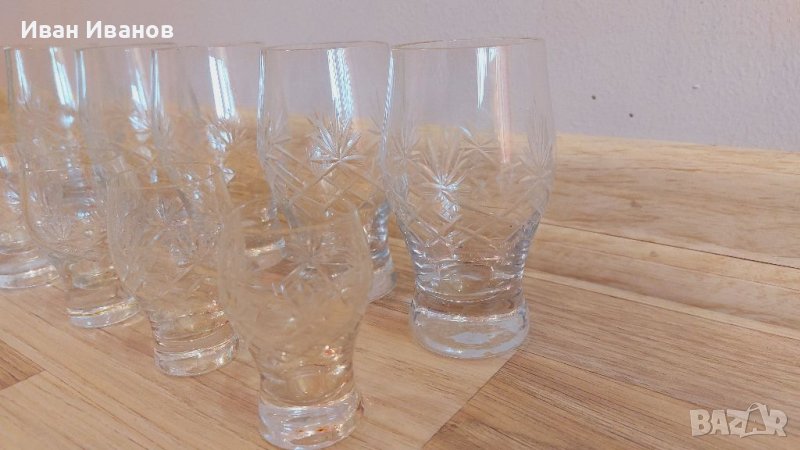 Чаши за ракия 12 бр., 6 малки и 6 големи , снимка 1