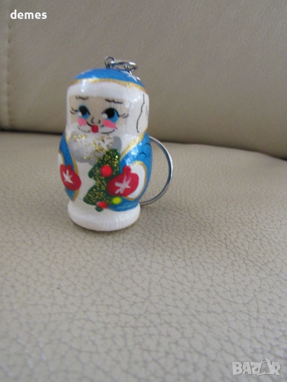Ключодържател-матрьошка от Русия-Дядо Мраз, снимка 1
