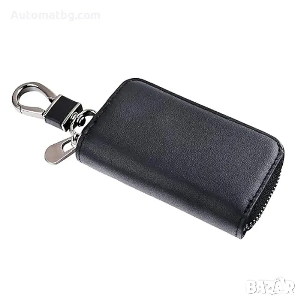 Чантичка за ключове Automat, Еко кожа, 8 х 5см, Черен, снимка 1