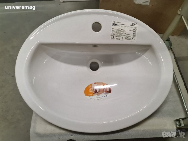 Овална мивка бяла 60/48 см, снимка 1