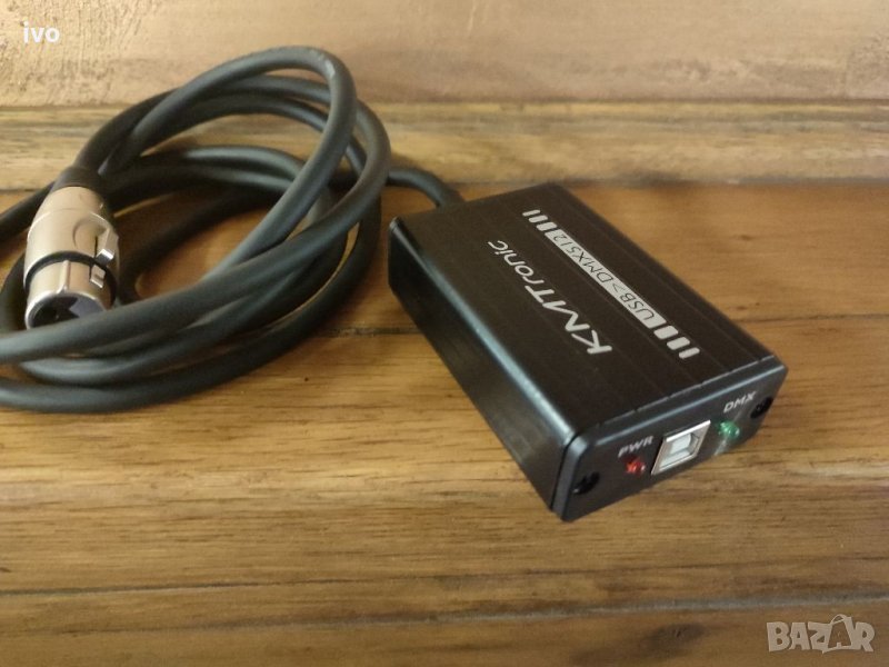 KM TRONIK DMX 512 adapter USB контролер за осветление, снимка 1