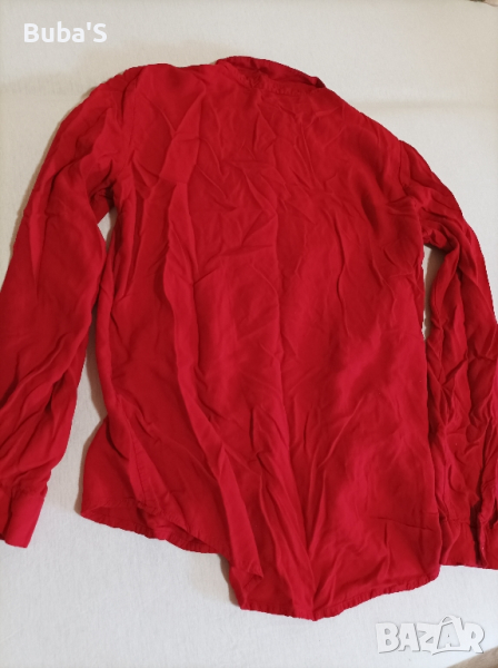 Дамска червена риза С-М размер , снимка 1