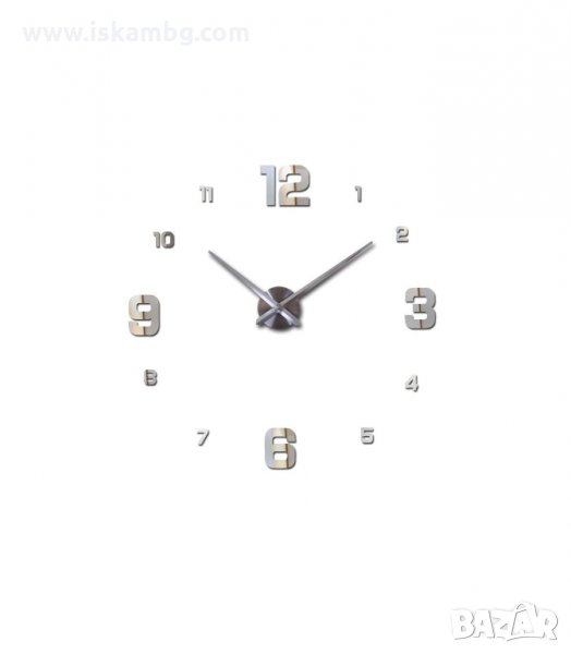 ГОЛЯМ 3D СТЕНЕН ЧАСОВНИК С МОДЕРЕН ДИЗАЙН, МОДЕЛ 4205 - код 4205, снимка 1