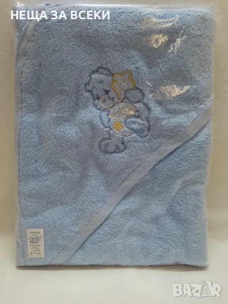 Българска бебешка хавлия с качулка 80 / 80 см / Ко хавлия /, снимка 1