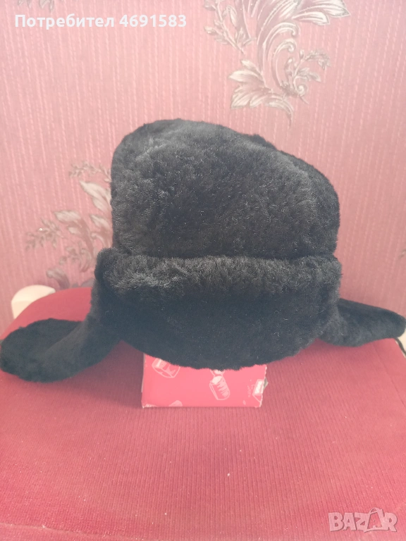 Шапка,кожена,руска-ушанка, снимка 1