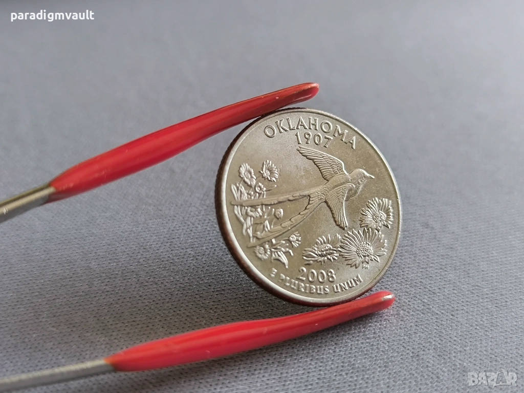 Монета - САЩ - 1/4 (четвърт) долар (Оклахома) UNC | 2009г., снимка 1